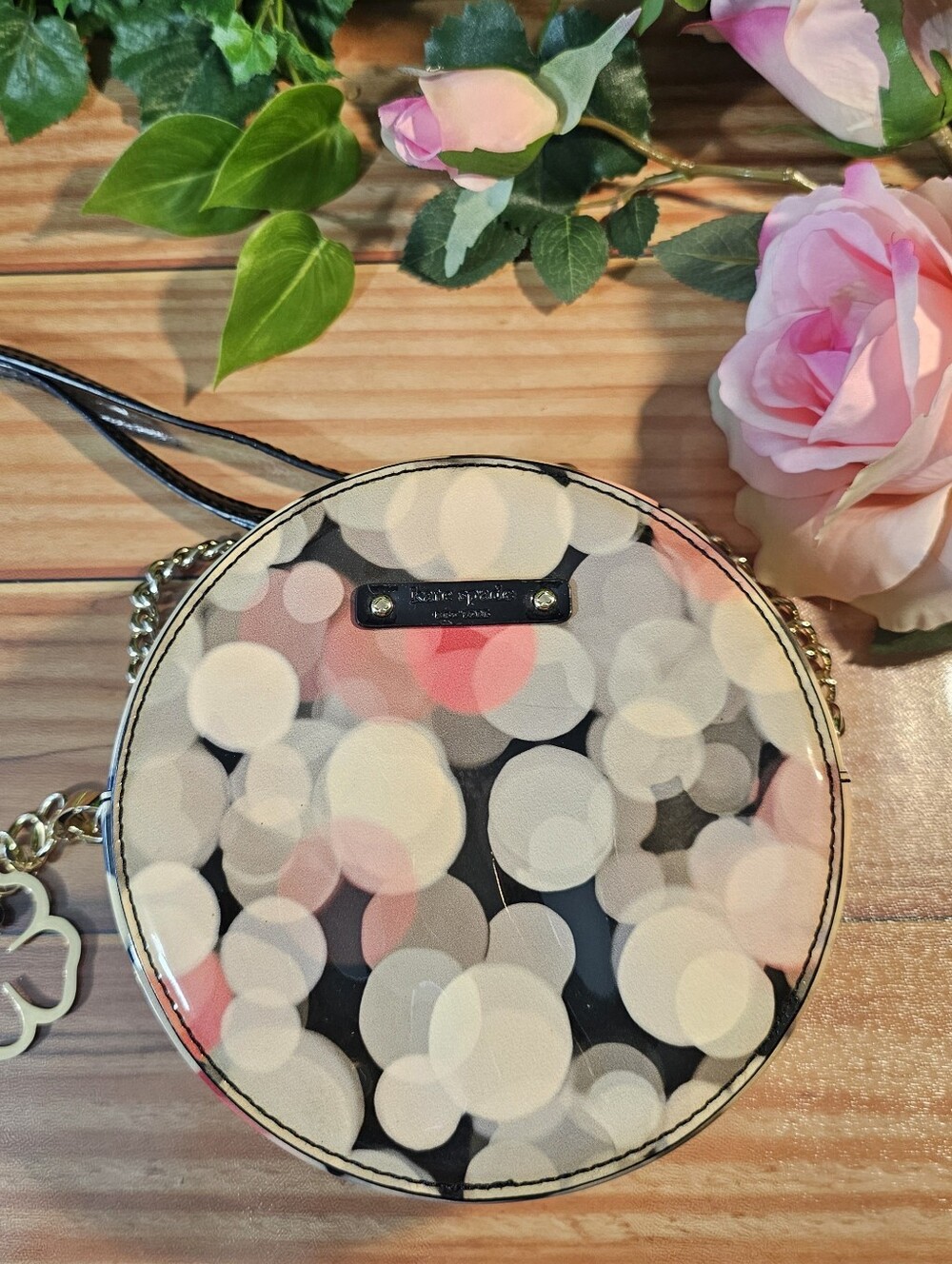 Kate Spade New York Round Bokeh Print Crossbody Bag